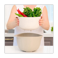 thumbnail image 2 of EIMELI EIMELI Rice Strainer and Kitchen Colander Set - Strain Rice and Small Grains - Soak  Wash and Drain Vegetables and Fruit Grey, 2 of 6