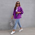 thumbnail image 2 of LYMAYTER Women's Spring Shirt Long Sleeve Jacket Loose Top Ripped Denim Women's Top S-2XL, 2 of 5
