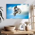 thumbnail image 3 of Elephant Stock Extreme Motocross Wall Art - Horizontal Canvas Wall Art - Living Room Wall Decor - Sports Canvas - Blue And White Decor - 24" x 16", 3 of 8