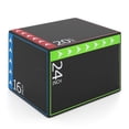 thumbnail image 1 of Costway 3-in-1 Plyometric Box,16” x 20” x 24” Soft Plyo Jump Box with PU Cover for Training Multicolor, 1 of 10