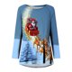 thumbnail image 4 of Blusas Navideñas Para Mujer Blusas de Manga Larga Camisas Tipo Túnica Informales Con Cuello Redondo Odeerbi ODB183150, 4 of 5