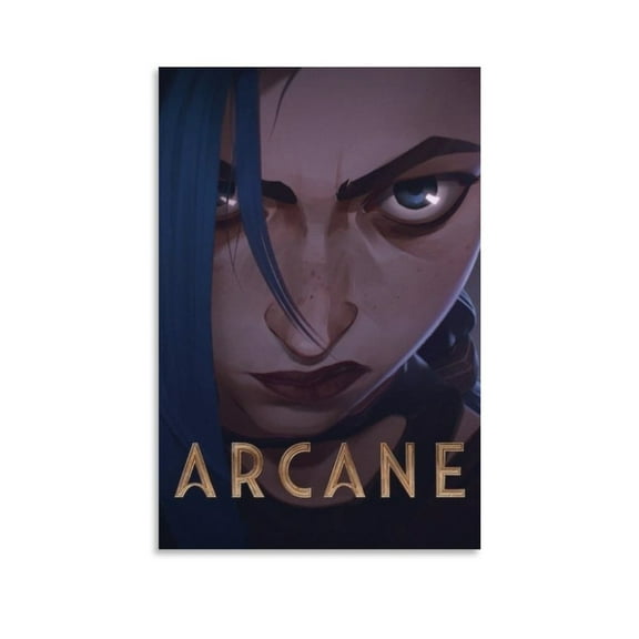 Arcane Anime TV Series Game Jinx Poster (10) Art Poster Canvas Painting Decor Wall Print Photo Gifts Home Modern Decorative Posters 12x18inch(30x45cm)