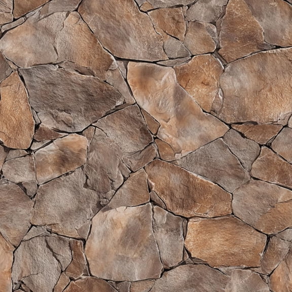Peel and Stick Wallpaper 23.6in x 9.8ft Rustic Industrial Natural Brown Irregular Shaped Stones Contact Paper Vinyl Waterproof Self Adhesive Wall Paper for Bedroom Shelf Cabinet Renter Friendly