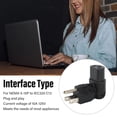 thumbnail image 4 of PDU Power Plug Adapter, 5-15P To IEC320 C13 Converter 4pcs 90 Degree Male To Female Standard  For Laptop Power Adapters, 4 of 8