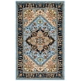 thumbnail image 2 of Safavieh Heritage York Oriental Wool Area Rug, Blue/Light Brown, 6' x 9', 2 of 11