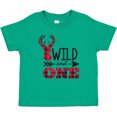 thumbnail image 3 of Inktastic Plaid Deer Wild and 1 with Arrow Boys or Girls Baby T-Shirt, 3 of 5