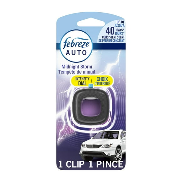 Febreze Car Air Freshener Vent Clip, Midnight Storm