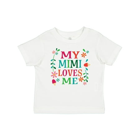 

Inktastic My Mimi Loves Me Girls Outfit Gift Baby Girl T-Shirt