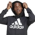 thumbnail image 3 of adidas Essentials Fleece Big Logo Hoodie (Mens, Black, SM, One Size), 3 of 3