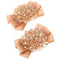 thumbnail image 3 of 1 Pair Crystal Shoe Clips Ribbon Bow Shoe Charms Shoe Buckle Decorative Shoe Jewelry, 3 of 9