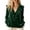 Army Green, variant on Women's Velvet Tops Puff Long Sleeve Ruffle V Neck Fall Winter Trendy Christmas Formal Evening Party Holiday Shirts Blouse White S