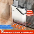 thumbnail image 6 of Mop and Bucket with Wringer Set for Home - Hands-Free Flat Floor Mop Bucket Wet Dry Use Floor Cleaning System for All Floor Types and Windows-4 pads (13" microfiber mop and bucket set-4 pads), 6 of 11