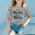 thumbnail image 2 of MEZZALL T-Shirt Mode Décontracté Respirant Imprimé pour Filles, Gris, 1-2 Ans, 2 of 4