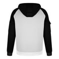 thumbnail image 4 of cfhntfmh Men's Quarter Zip Pullover Hoodies with Zipper Pocket Long Sleeve Hoodie Casual Fashion Sweatshirt for Outdoor（White,Medium), 4 of 4
