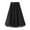 Black, variant on SWSMCLT Women's Pleated Calf Tea Length Long Skirt Tulle Tutu Midi Skirts Pleated 2 Layered Black One Size