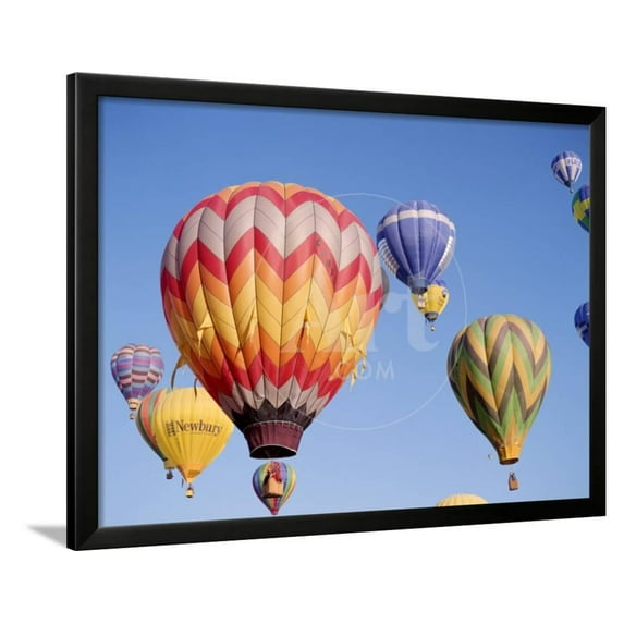 Colorful Hot Air Balloons in Sky, Albuquerque, New Mexico, USA, Framed Art Print Wall Art Sold by Art.Com