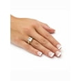 thumbnail image 3 of PalmBeach Jewelry 3.94 TCW Emerald-Cut Cubic Zirconia Scroll Ring in Solid 10k Gold, 3 of 6