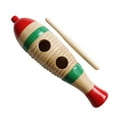 thumbnail image 2 of Fish Shaped Guiro Colorful Latin Percussion Musical Instruments Wooden for Kindergarten, 2 of 8