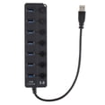 thumbnail image 1 of Converter,On/off Switches Speed Usb 3.0 Hub Usb Port Pc Port Pc Computer Switches Speed 7 With On/off Usb Port Splitter 7 With Speed Usb Hub Splitter 7 Converter 7 Wi On/off, 1 of 7