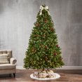 thumbnail image 2 of Noble House 9-foot Mixed Spruce Pre-Lit Clear String Light Hinged Artificial Christmas Tree, 2 of 6