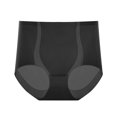thumbnail image 4 of KHONTS Women's Seamless Thin Underpants Tummy Tuck Hip Lifting Shaping Underwear High Waist Panties Black L, 4 of 4