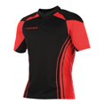 thumbnail image 1 of KooGa - Camiseta de Rugby/Futbol entallada/ajustada  - Modelo Stadium (Negro/Rojo), 1 of 3
