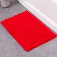 thumbnail image 1 of Nvzi Alfombras de baño - 1 pieza, 40 × 60 cm, color rojo, lavable, absorbente, antideslizante, práctica para el baño, ideal para mantener el baño seco., 1 of 2