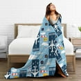 thumbnail image 5 of Kll Fleece Blanket Plush Throw Blanket Airplanes And Aviation Signs,Soft Fuzzy Cozy Flannel Blanket For Couch Sofa Bed.(60"X50"), 5 of 9