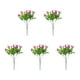 thumbnail image 1 of Flores artificiales, flores falsas, flores artificiales, 5 piezas surtidas de flores artificiales con hojas de eucalipto y pensamientos, ideales para la decoración del hogar en interiores y exteriores, 1 of 5