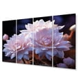 thumbnail image 2 of Designart "Desert Moonlight Moon Pink Cactus Beauty I" Floral Metal Wall Décor Set, 2 of 5