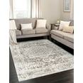 thumbnail image 3 of Unique Loom Richmond Collection Area Rug - Medallion (4' 1" x 6' 1" Rectangle White/Gray), 3 of 6