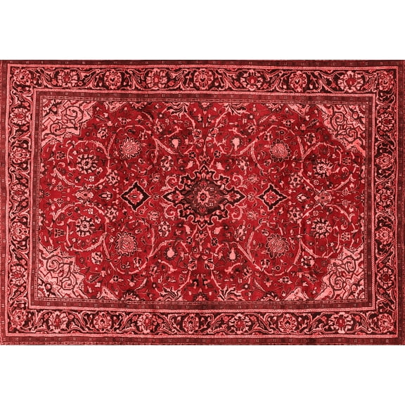 Ahgly Company Indoor Rectangle Persian Red Traditional Area Rugs, 5' x 7'