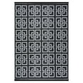 thumbnail image 7 of Beverly Rug Outdoor Area Rug, Patio Beach Picnic Rug Plastic Waterproof 5' x 8' in Black White, 7 of 7