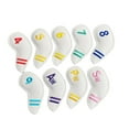 thumbnail image 2 of DimyFew 9 Pieces Golf Club Head Covers Dustproof Fits Most Club Keep protected White, 2 of 9