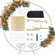 thumbnail image 1 of Kit de Arco para Globos, Marco Circular de Globo con Base y Bolsa de Almacenamiento, Aro Metálico para Decoración de Fiestas, Bodas, Cumpleaños, Despedida de Soltera y Graduación (Oro), 1 of 4