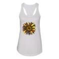 thumbnail image 3 of Sunflower Animal Print Fashion Ladies Racerback Tank Top, White, Small, 3 of 5