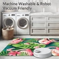 thumbnail image 5 of ODIKA 4'x6' Machine Washable Non-Slip Area Rug, Tropical Flamingo for Summer Vibes and Charm High Traffic Rug, Pink, 99166, 5 of 7