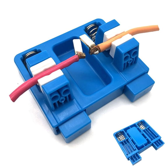 Heavy-Duty Aluminum Welding Clamp, Welding Soldering Station Wire Clamp Fixture Bracket with 11mm Temperature-resistant Jaw, Electric Wire Spot Welding Clamps Station Metal Bracket Table Fixture Tool