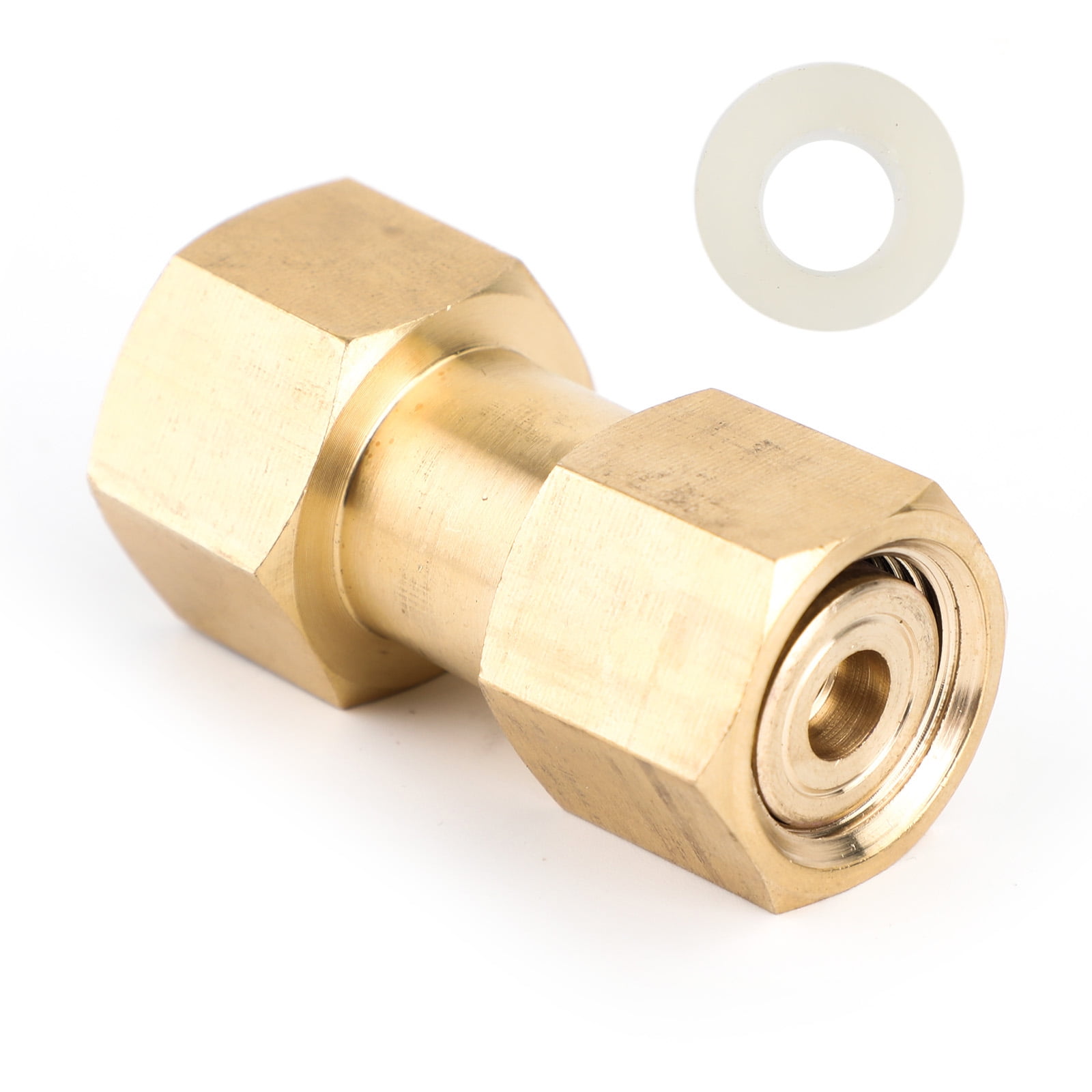 Gurlleu Universal CGA580 to CGA320 CO2 Cylinder Inlet Adapter Carbon Dioxide Tank to Argon Flowmeter Regulator Fittings