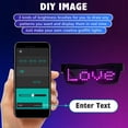 thumbnail image 4 of LED Glasses,light Up Glasses, Customizable Bluetooth LED Glasses, Halloween Glasses for Party, APP Control LED Display Smart Glasses for Nightclub, Festivals, Raves, Christmas for Adults over 18, 4 of 9