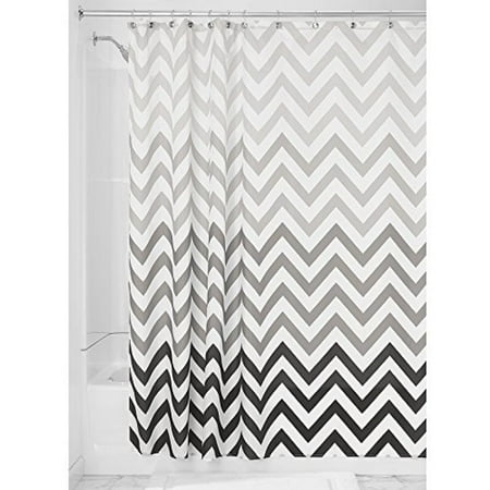 inch interdesign ombre multicolor chevron curtain gray shower