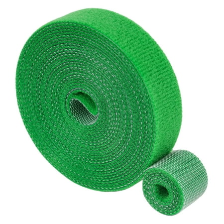 1 Roll Green Plant Straps Eco-Friendly Dual Side Reusable Garden Tape Long Lasting Quick-Tie Support Strap for Climbing Plants