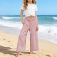 thumbnail image 7 of Fesfesfes Toddler Kids Checkered Pants for Boys Girls,Fashion Cute Casual Wide Leg Trousers with Pockets, Soft Breathable Plaid Pants for All Occasion,Size for 6 Months to 14 Years, 7 of 7