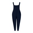 thumbnail image 7 of Rompers for Women Sleeveless Solid Color Wide Leg Square Neck With Pocket Onesies, 7 of 7