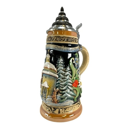 Silent Night Chapel LE German Stoneware Christmas Beer Stein .5 L Made Germany