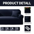 thumbnail image 5 of YEAHOME Stretch Sofa Slipcover with Pillow Case 1-Piece Sofa Cover Furniture Protector Couch Soft with Elastic Bottom for Kids Pet Protector Furniture Covers(Chair, Navy Blue), 5 of 7