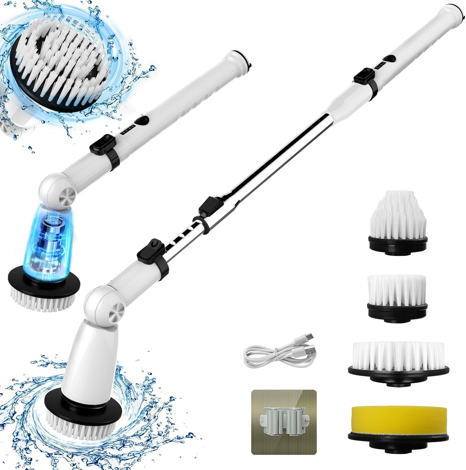 Alifecxwwy Electric Spin Scrubber with Extendable Handle photo 1