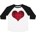 thumbnail image 3 of Inktastic Red Plaid Heart Boys or Girls Toddler T-Shirt, 3 of 5
