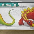 thumbnail image 6 of Ambesonne Dinosaur Place Mats Set of 4, Friendly Fun Wildlife, Standard Size, Multicolor, 6 of 6