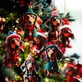 thumbnail image 3 of GAXIRE 10 colgantes festivos de perro, divertidos adornos para árbol de Navidad., 3 of 5